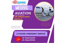 Hire ICU Setup Air Ambulance in Dibrugarh from Medivic with Doctor